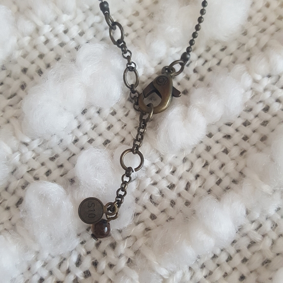 Metal Peace Sign Necklace - Picture 4 of 4